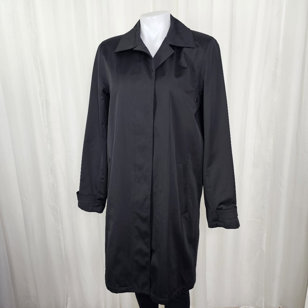 Esprit Outerwear Black Trench Coat Jacket Size Small
